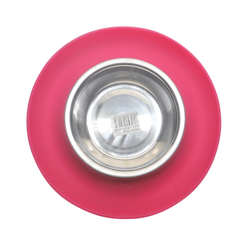 環(huán)保硅膠碗紅綠兩色，可供中小型寵物使用